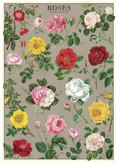 Decorative Gift Wrap Roll – Vintage-Inspired Rose Pattern, 24" × 10 Ft 1