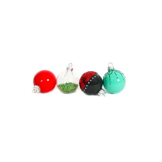Decorative Glass Ball Ornament – 13.8 X 22.8Cm Clear Round Display Sphere 1