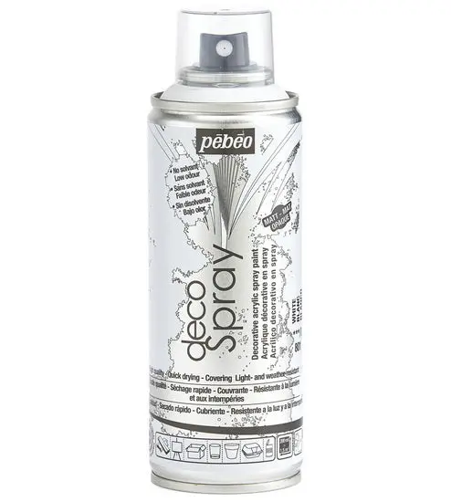 Decospray Acrylic Spray Paint - Matte White, 200 Ml 1