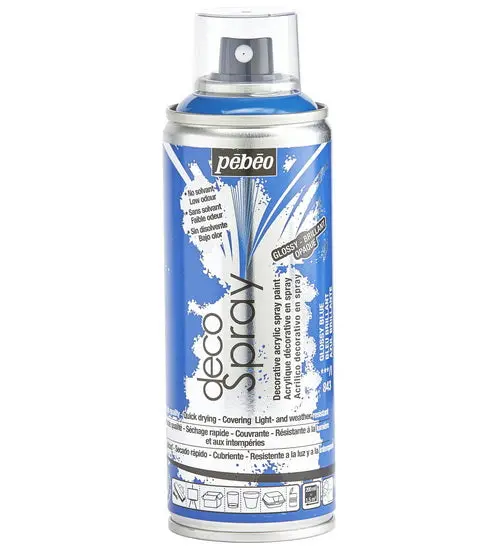 Décospray Gloss Blue Acrylic Spray Paint – 200Ml, Fast-Drying Finish 1