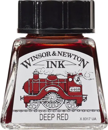 Deep Red Drawing Ink – 14 Ml Pigment-Based Liquid Ink 1