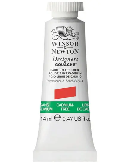 Designer-Grade Cadmium-Free Red Gouache – 14Ml 1