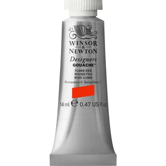 Designer’S Gouache – Flame Red, 14Ml Tube, S1 Grade 1
