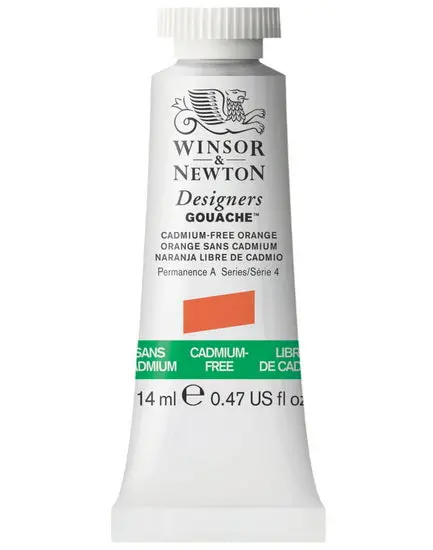 Designer’S Gouache In Cadmium-Free Orange – 14Ml Tube, Series 4 1