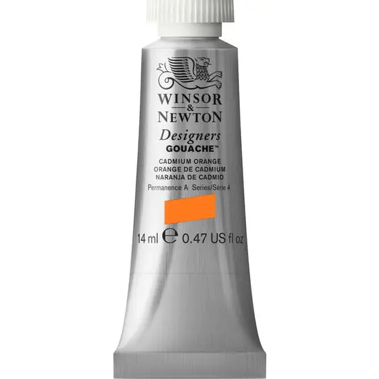 Designer’S Gouache In Cadmium Orange – 14Ml Series 4 Premium Opaque Paint 1