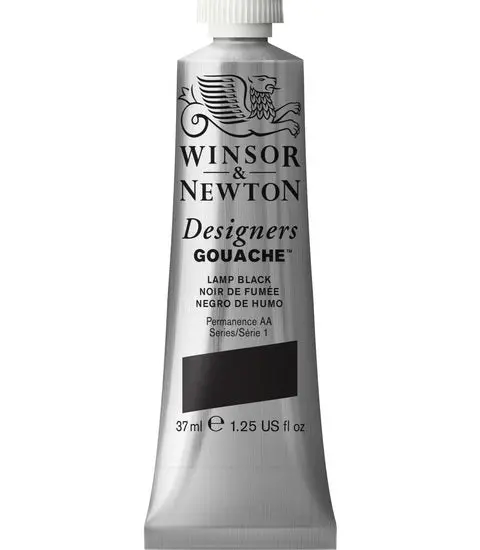 Designer’S Gouache In Lamp Black – 37 Ml Tube 1