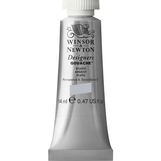 Designer’S Gouache Paint – Metallic Silver, 14Ml Tube 1