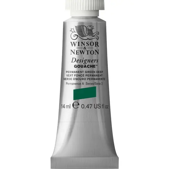 Designer’S Gouache – Permanent Green Deep, 14 Ml Tube 1