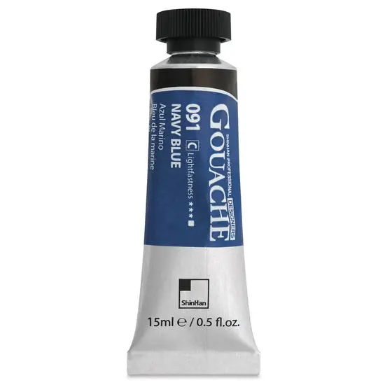 Designer’S Gouache Tube – Navy Blue (Series C), 15Ml Professional Grade 1