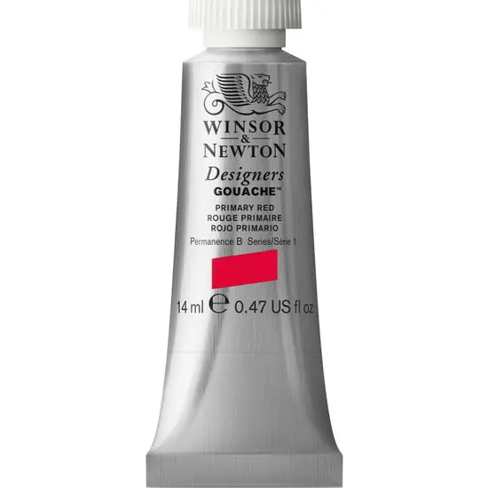Designer’S Gouache Tube – Primary Red (Series S1), 14Ml 1