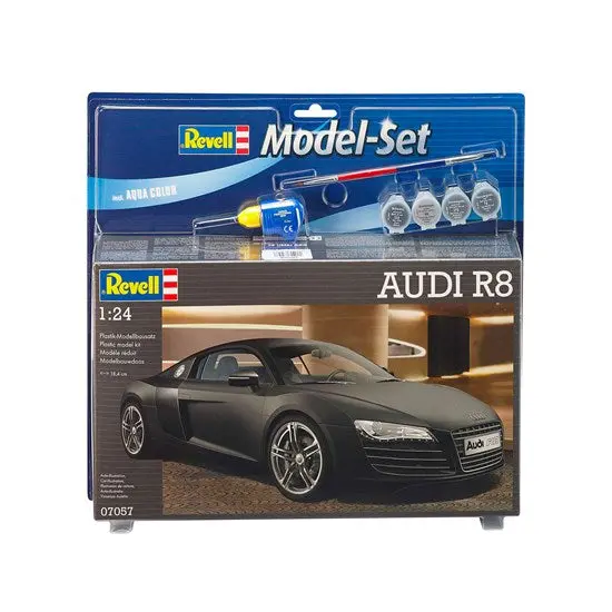 Detailed Audi R8 Scale Model Building Kit 1