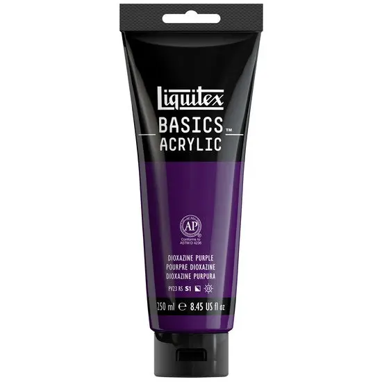 Dioxazine Purple Acrylic Paint – Basics Line, 8 Oz (236 Ml) 1