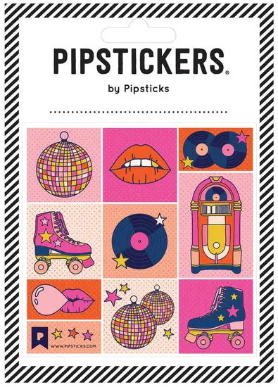 Disco Roller Skate Decals – Vibrant Peel-And-Stick Sticker Pack 1