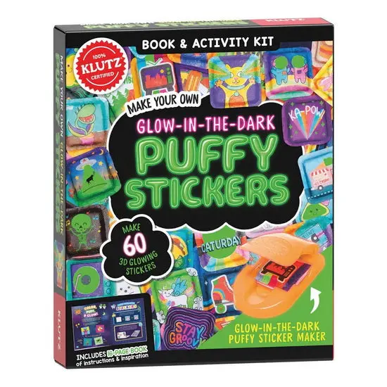 Diy Glow-In-The-Dark Puffy Sticker Craft Kit 1