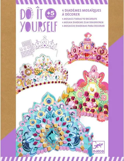 Diy Princess Tiara Mosaic Craft Kit – Sparkling Self-Assembly Project 1