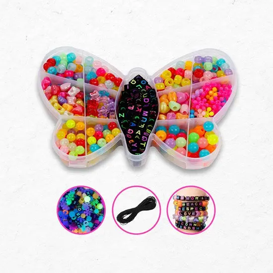 Diy Uv-Reactive Glow-In-The-Dark Bracelet Bead Crafting Kit 1