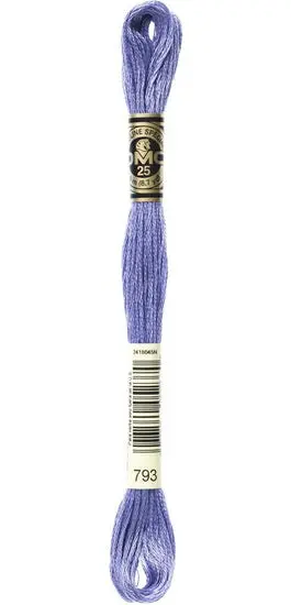 Dm Embroidery Floss – Cornflower Blue #793 (6-Strand Cotton) 1