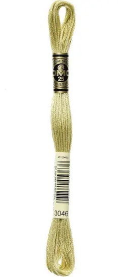 Dm Yellow Beige Embroidery Floss – Color #3046 1