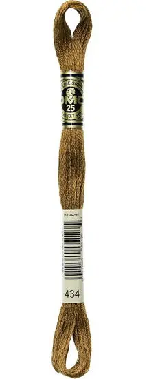 Dmc Embroidery Floss – Light Brown, Color #434 1