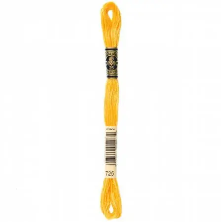 Dmc Embroidery Floss – Light Topaz (Color 725), 6-Strand Cotton Thread 1