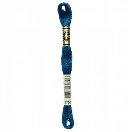Dmc Embroidery Floss – Very Dark Antique Blue (Color 3750) 1
