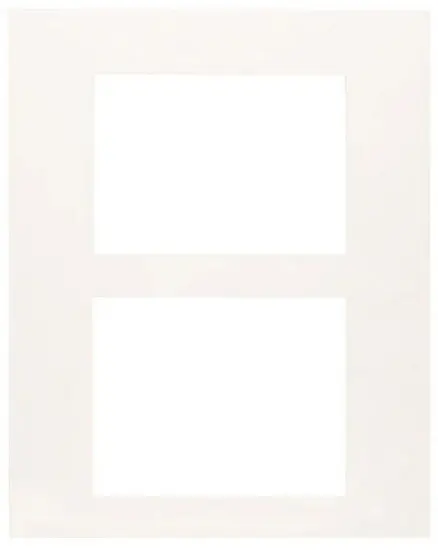 Double-Opening Matte White Frame Mat – 16×20 Inch (8×10 Inch Inserts) 1
