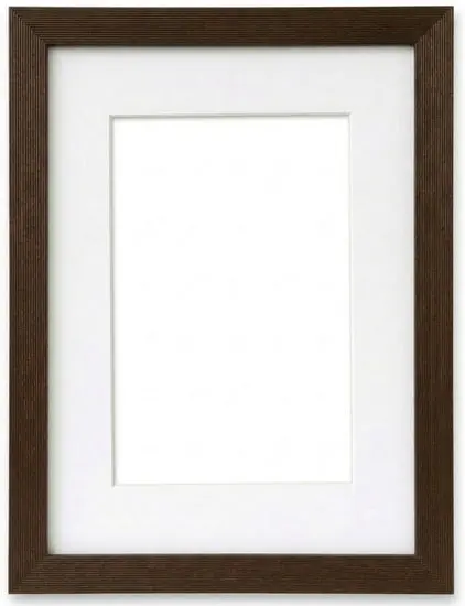 Dual-Function Wood Picture Frame - Dark Brown, 16 X 20 In With 11 X 14 In Mat Opening 1