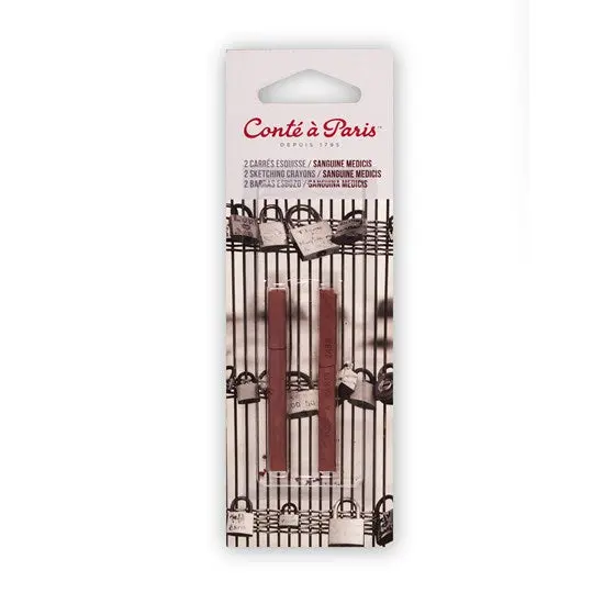 Dual-Pack Sanguine Sketching Crayons By Medicis – Traditional Drawing Set 1