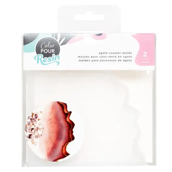 Dual Silicone Agate-Coaster Mould Set 1