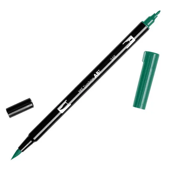 Dual-Tip Brush Pen In Sea Green 1