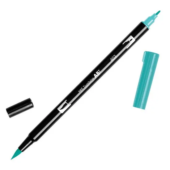 Dual-Tip Brush Pen – Vibrant Bright Blue 1