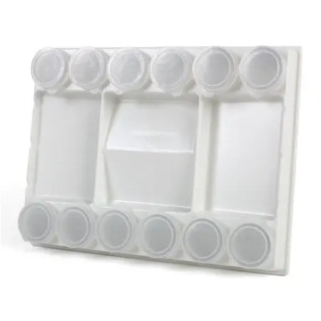 Durable Plastic Artist Palette – Multi-Well Mixing Tray 1