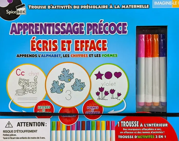 Early Learning Activity Book – Write & Wipe Tracing Practice 1