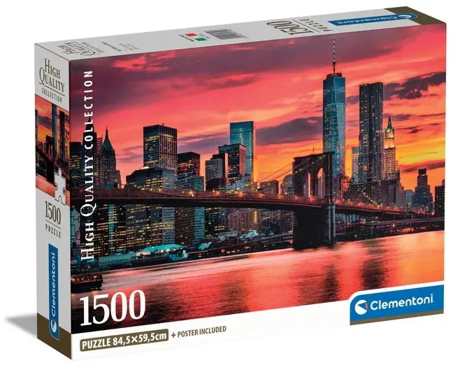 East River At Dusk Art Print – 1500 Dpi, High-Resolution Digital Image 1
