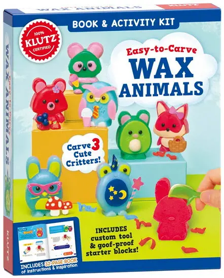 Easy-To-Carve Wax Animal Figurines – Beginner Sculpting Set 1