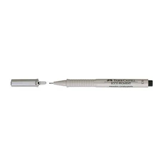 Ecco Pigment Fineliner Pen – 0.5Mm Tip, Jet Black Ink 1