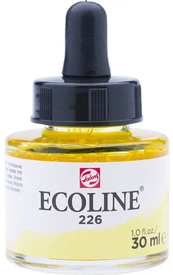 Ecoline Liquid Watercolor Ink – Pastel Yellow, 30 Ml Bottle 1