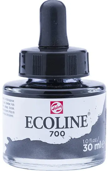 Ecoline Liquid Watercolor Ink – Pure Black, 30 Ml 1