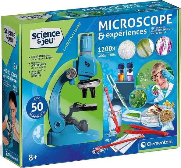 Educational Microscope Kit With Experiment Guides 1