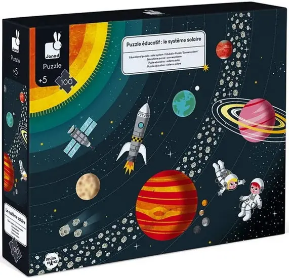 Educational Solar System Puzzle – 100-Piece Learning Game 1