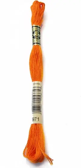 Embroidery Floss In Pumpkin Shade – Dmc Color #971 1