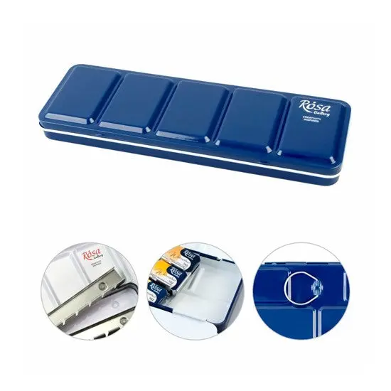 Empty Half-Pan Watercolor Box – Holds 21 Pans, Portable Design 1