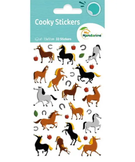 Equestrian Horse Cookie Stickers 1