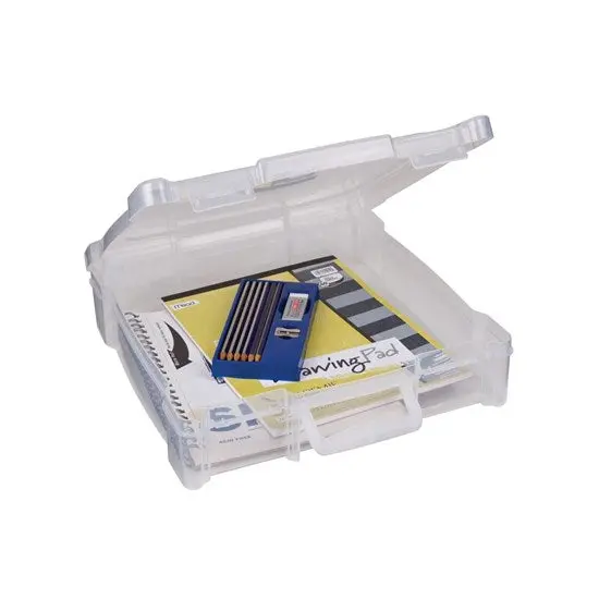 Essentials Handle Storage Box – 12×12 Inch Portable Art Supply Organizer 1