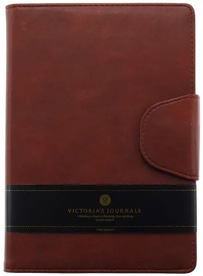 Executive-Style Lined Journal – Brown Cover, 192 Pages 1