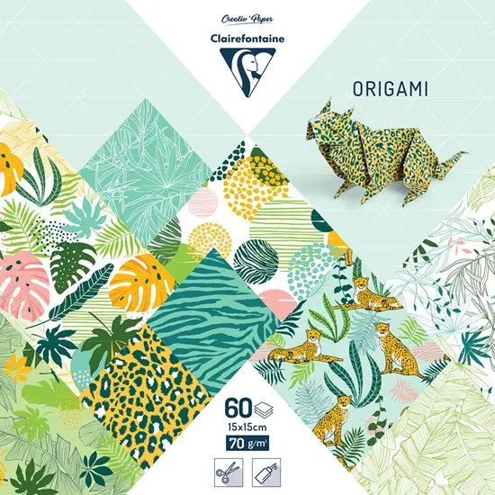 Exotic Freshness Patterned Origami Paper Pack – 100-Sheet Assortment 1