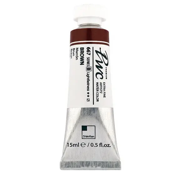 Extra-Fine Brown Watercolor Paint – 15Ml Tube 1