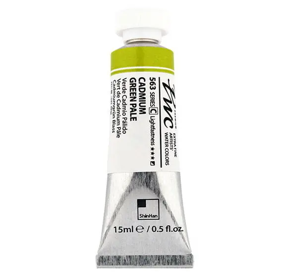 Extra-Fine Cadmium Green Pale Watercolor – 15Ml Professional Grade 1