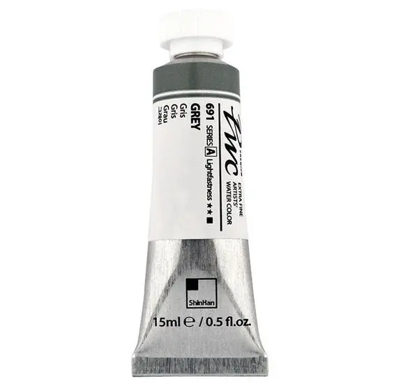Extra-Fine Gray Watercolor Paint, 15Ml Tube, Smooth Granulating Finish 1
