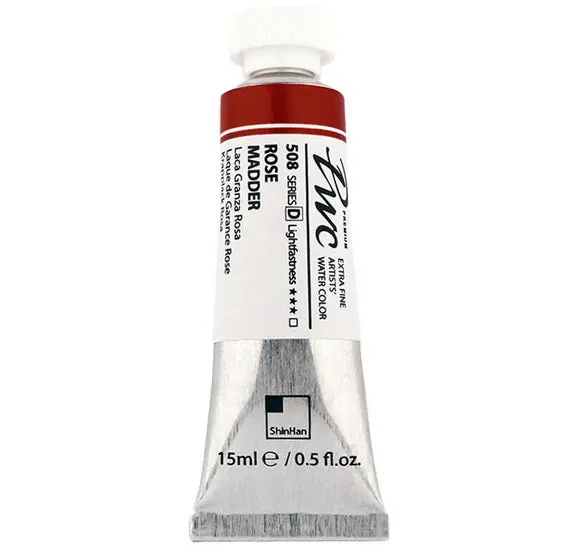 Extra-Fine Rose Madder Lake Watercolor – 15 Ml 1